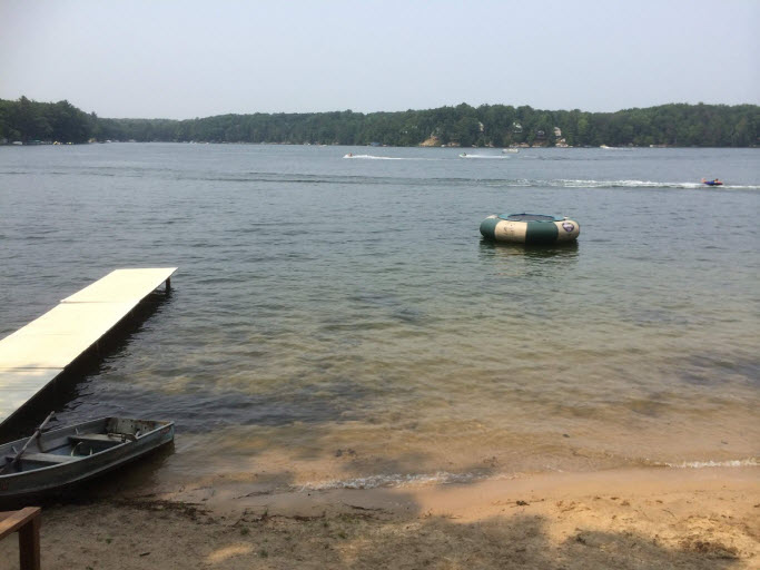spider lake in summer Moonlight bay resort traverse city